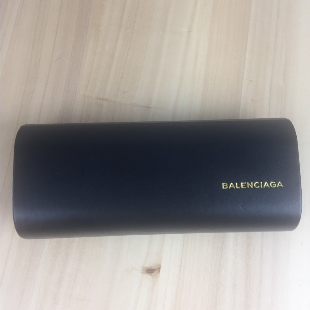 New Balenciaga Black Hard Optical Glasses Case
